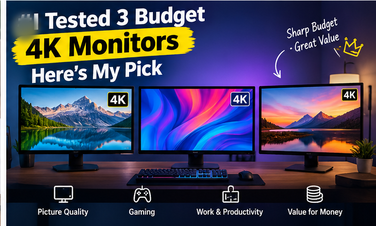 I Tested 3 Budget 4K Monitors — Here’s My Pick