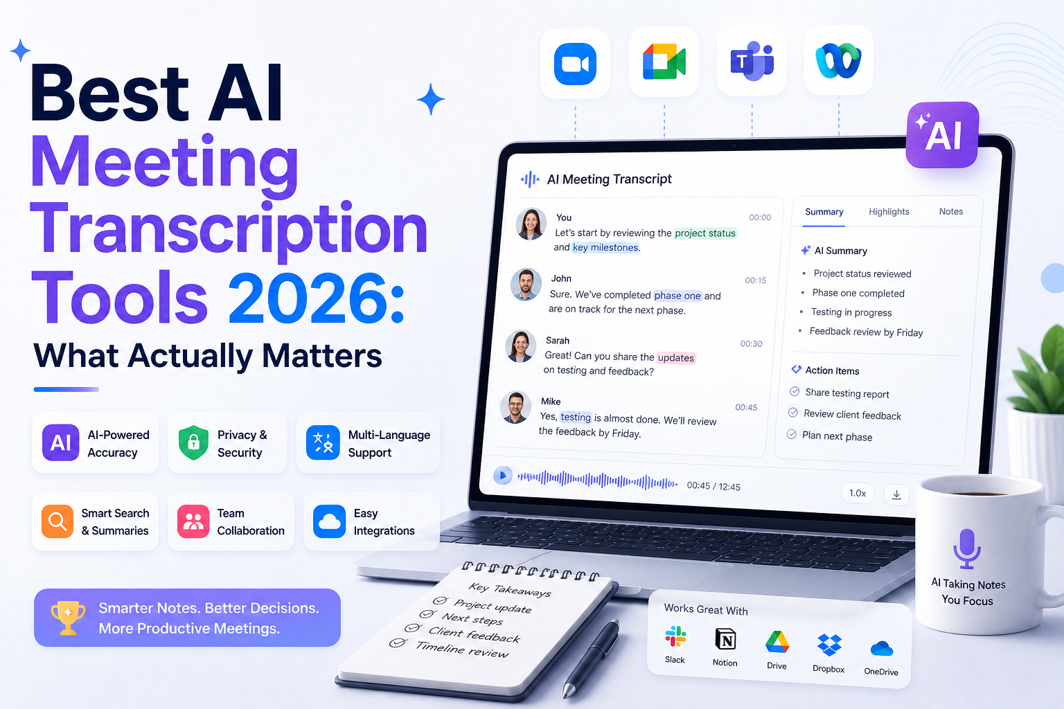 AI Meeting Transcription Tools 2026