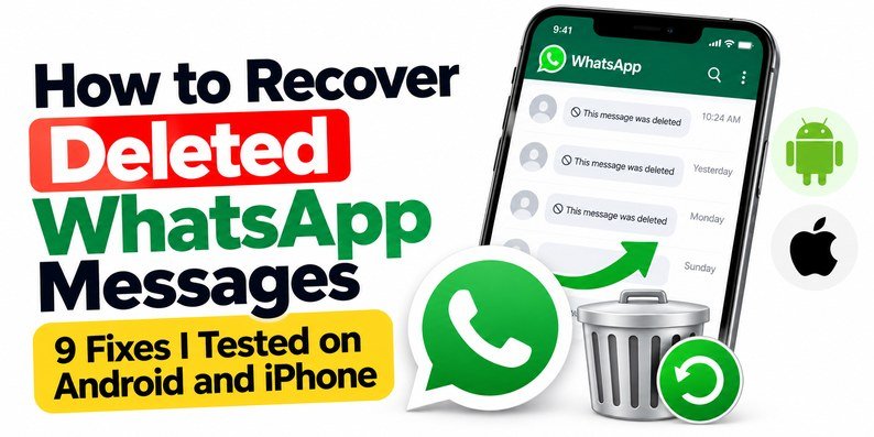 How to Recover Deleted WhatsApp Messages: 9 Fixes I Tested on Android and iPhone