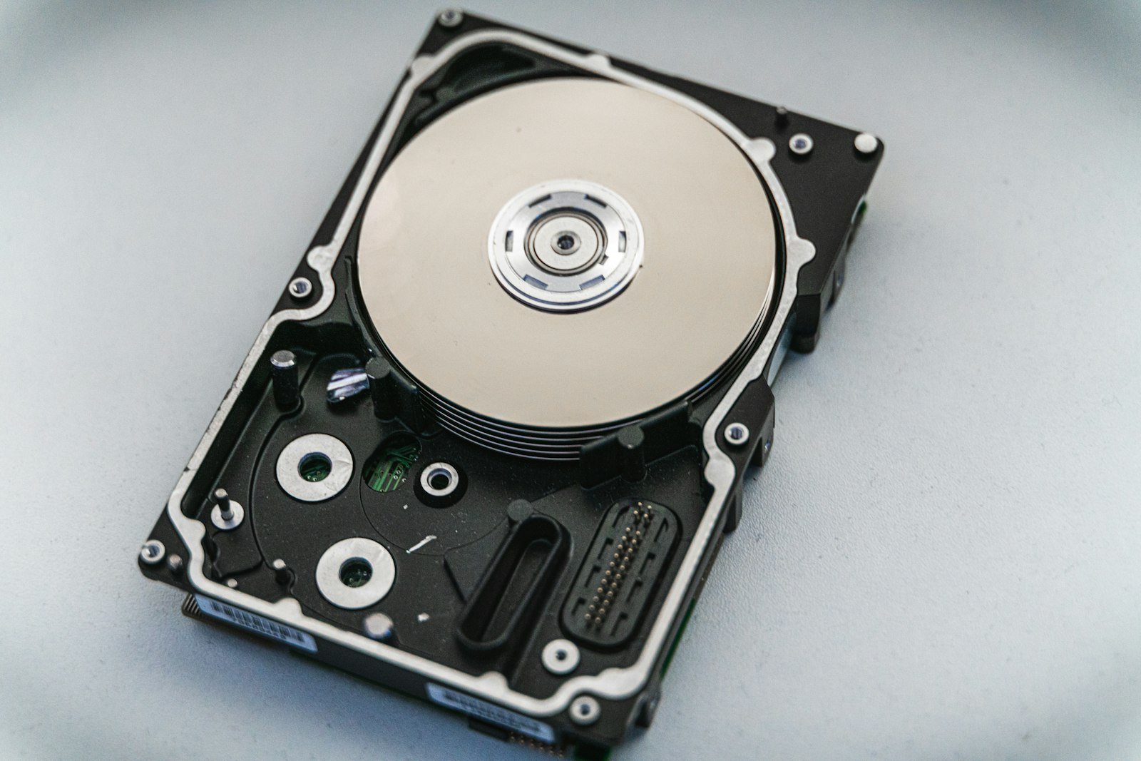 External hard drive and flash drives on a desk